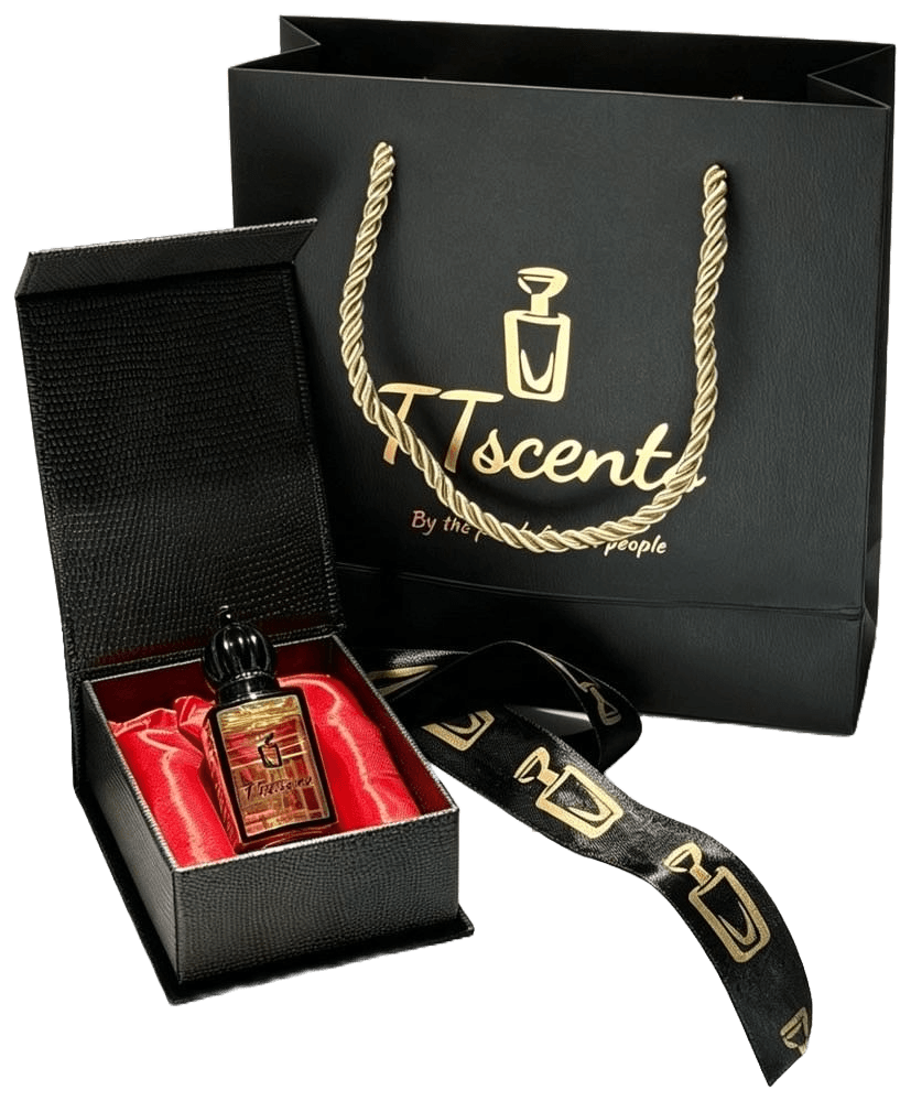 Pura presented in its box with the TT Scents gift bag