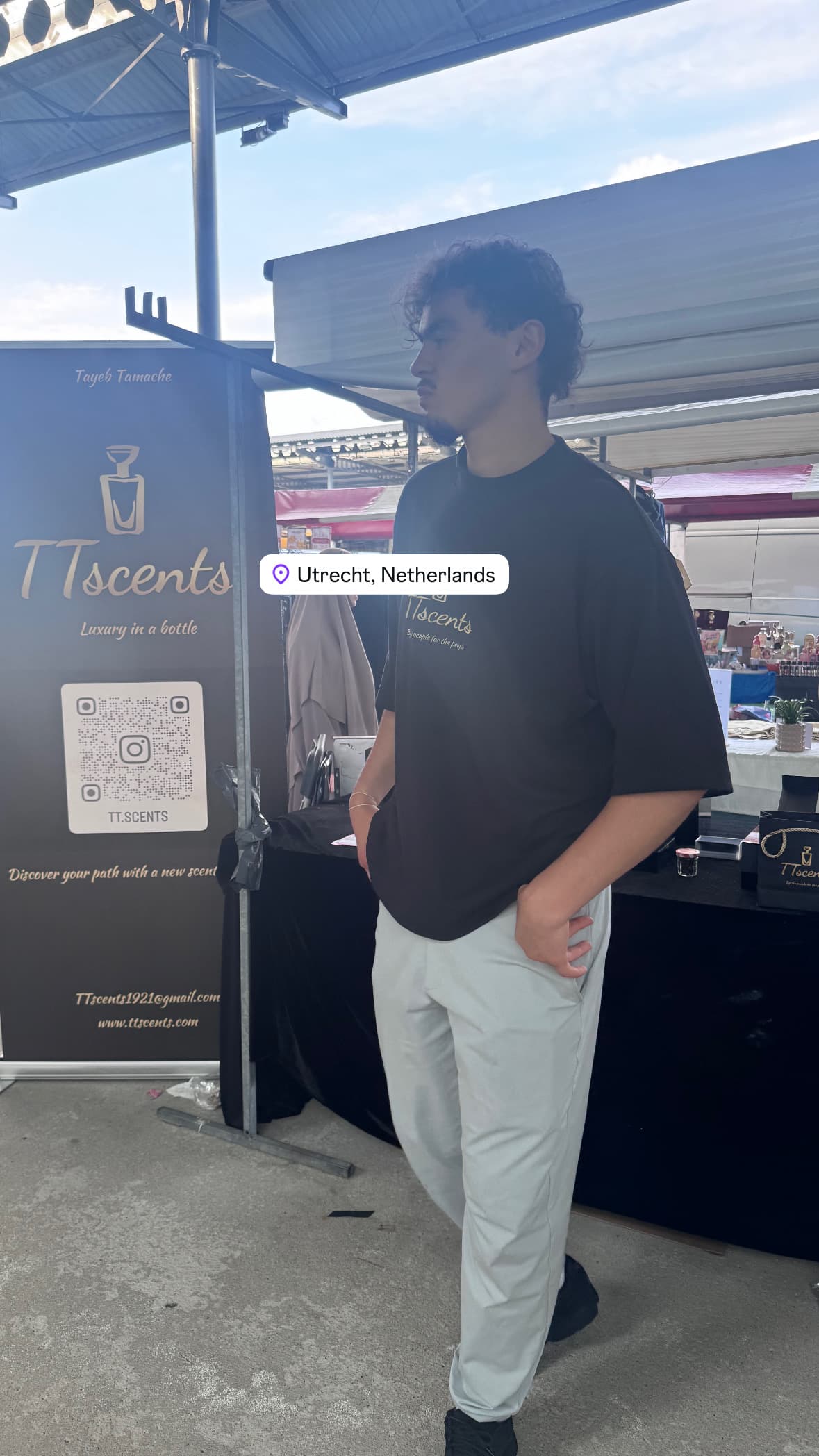 The TT Scents market stall in Utrecht