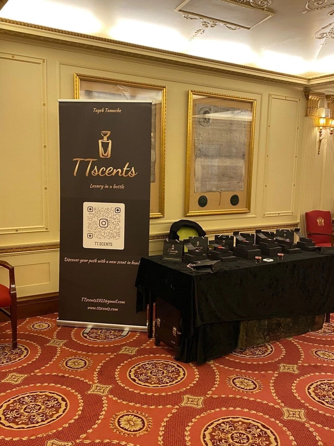 Customers discovering TT Scents at an event