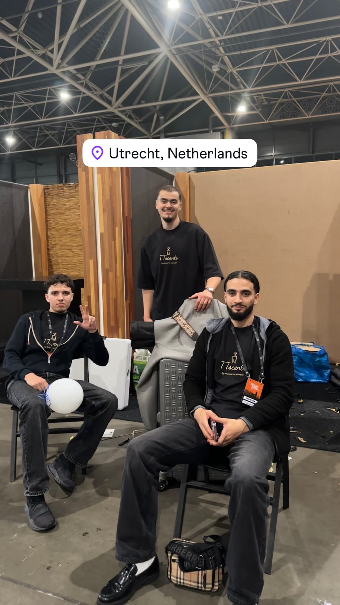 The TT Scents team at an event in Utrecht